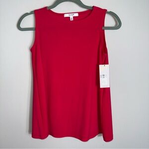 Sympli Women's Trapeze Tank Top Blouse-Loose Fit-Watermelon Red-Size 2-NWT